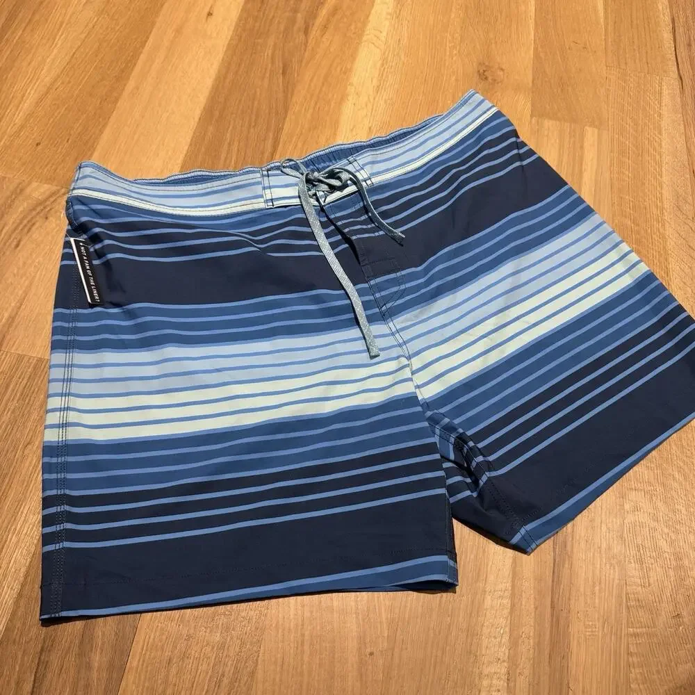 Southern Tide Wateree Stripe Water Short Aged Denim XXL NEW